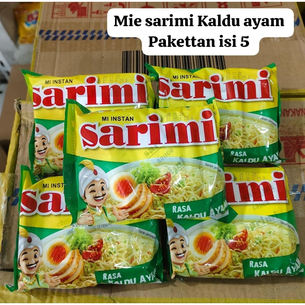 

Isi 5pcs Sarimi kuah rasa kaldu ayam mie instan bisa cod
