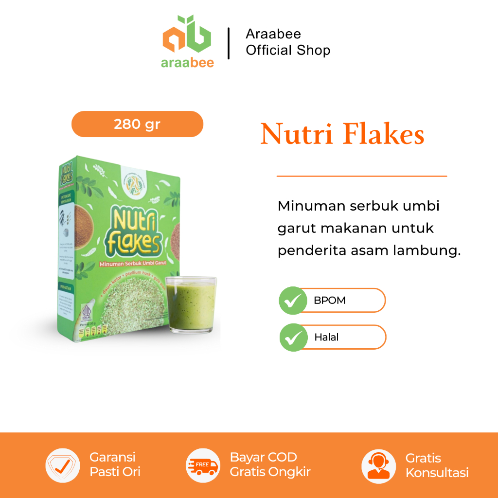 

Nutriflakes Sereal Umbi Garut Ampuh Mengatasi Asam Lambung Maag Dan Gerd