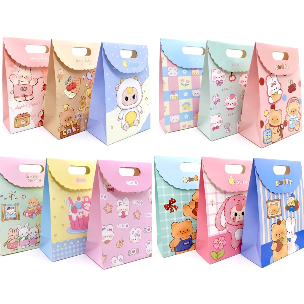 

(NEW) PAPER BAG + COVER KARAKTER / TAS KADO / GOODIE BAG SOUVENIR ULANG TAHUN