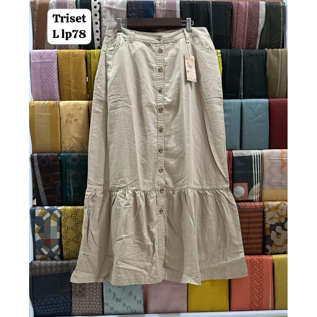 Triset rok wanita original