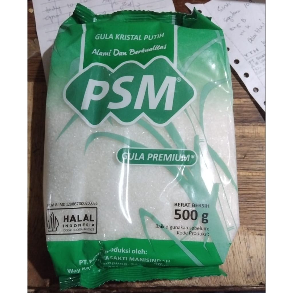 

PSM gula pasir 500gr, gula serbaguna, gula putih