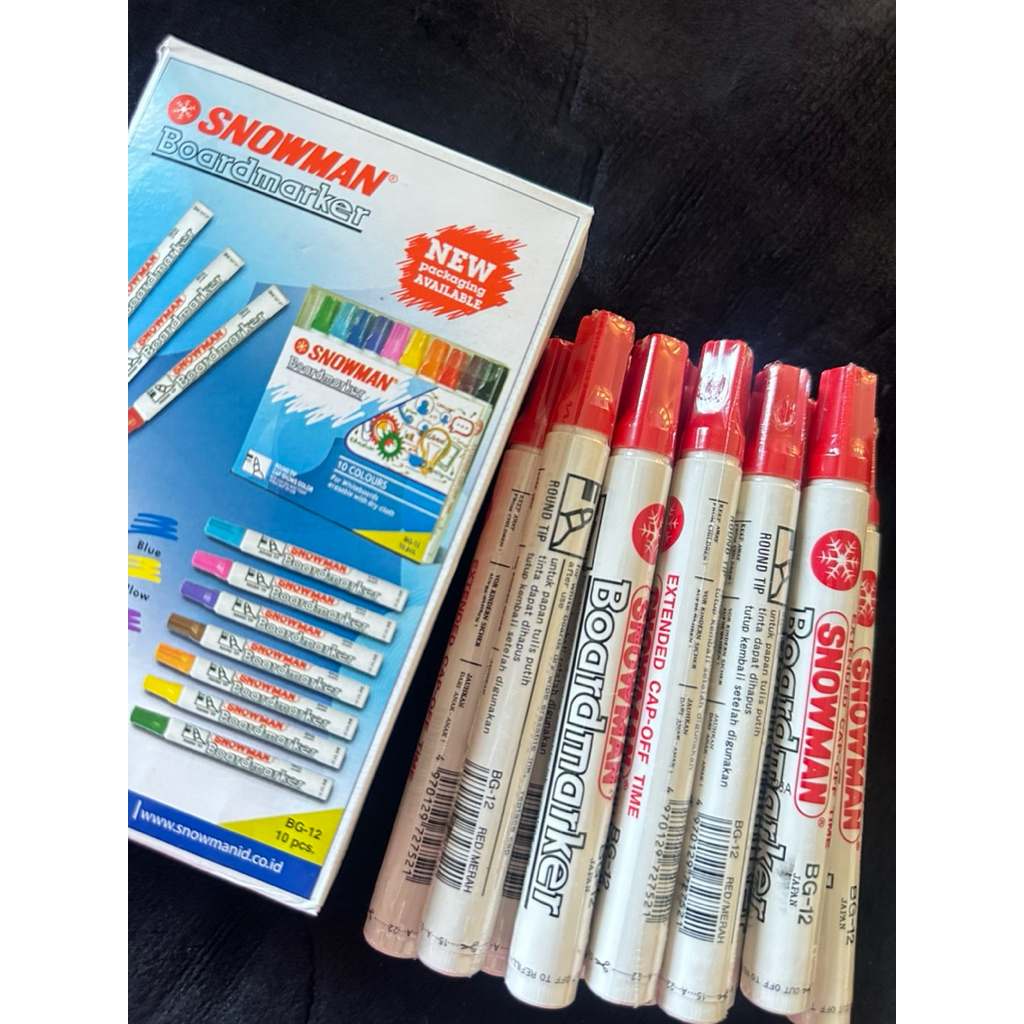

SPIDOL WHITEBOARD MARKER SNOWMAN BG12 / SPIDOL PAPAN TULIS / BG-12 SPIDOL BOARDMARKER /