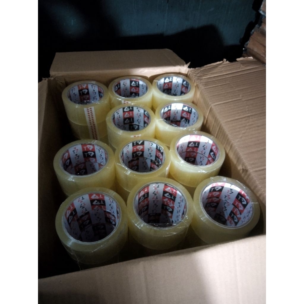 

Lakban Bening/Coklat 48 x 90 yd T7 1 Slop isi 6 pcs