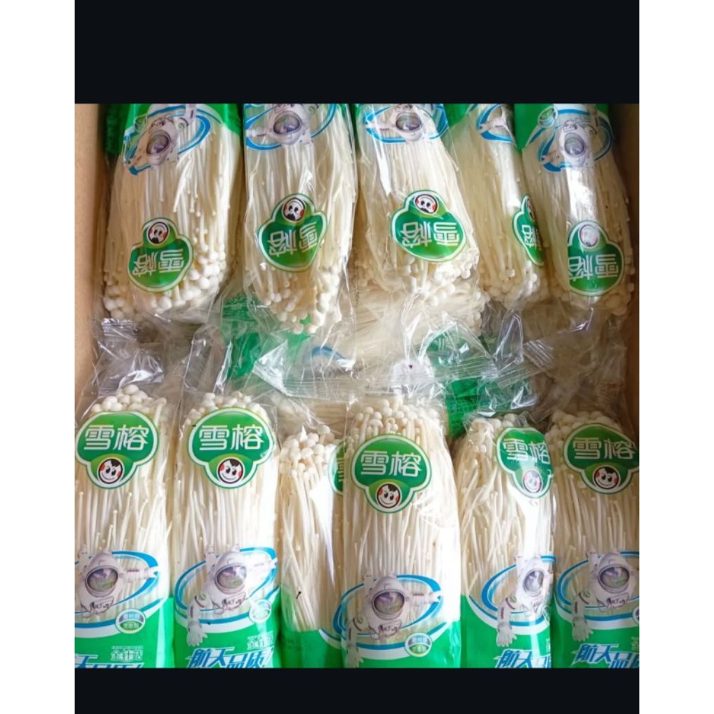 

jamur enoki 1dus/karton isi 50pcs