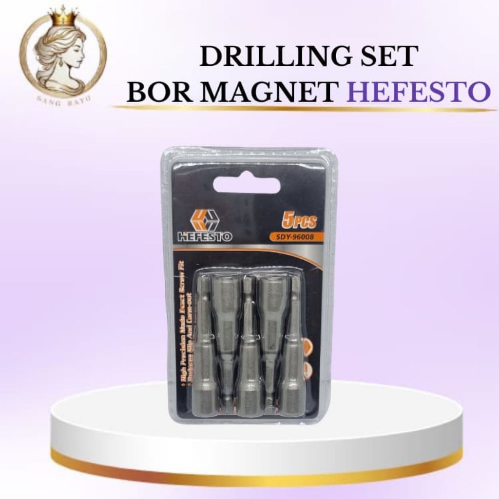 Drilling SET /Mata Kunci Sok Bor Magnet HEFESTO