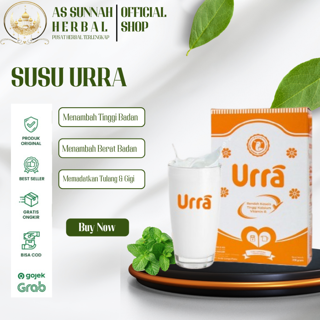 

Susu URRA - Susu Kambing Saneen Untuk Penambah Berat Badan & Tinggi Badan Anak - 1 Box