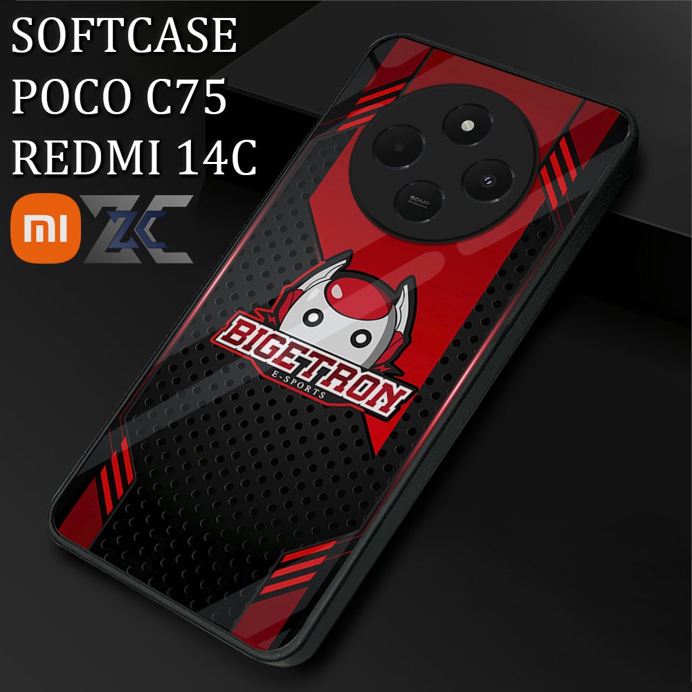[TB44]Softcase Kilau REDMI 14C | POCO C75 Case Mika Silikon Silicon Pelindung Hp Case Kaca Kilau