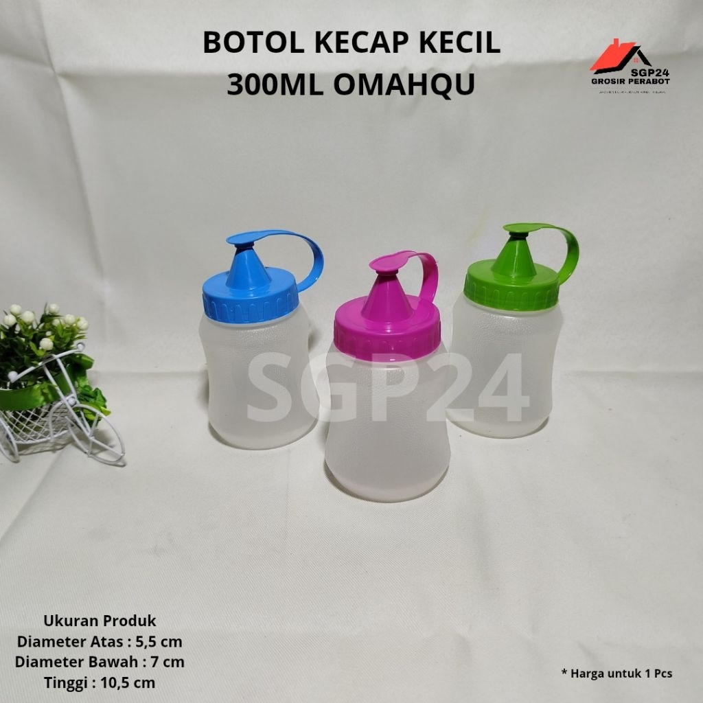 OMAHQU - BOTOL KECAP PLASTIK BOTOL SAOS KECIL 300ML BOTOL BUMBU SAOS KECAP MURAH