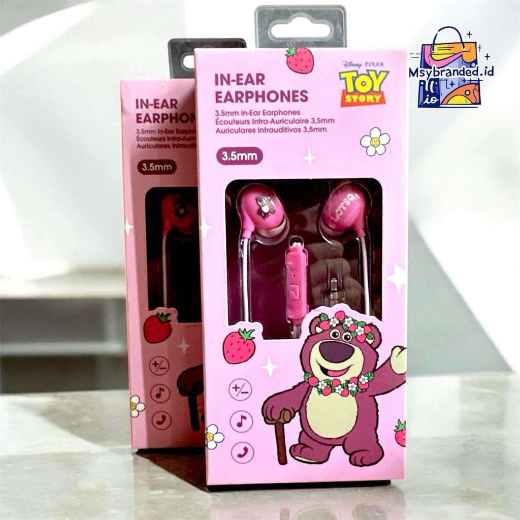 MINISO DISNEY PIXAR LOTSO HEADSET 3.5mm 120cm HEADSET EARPHONE