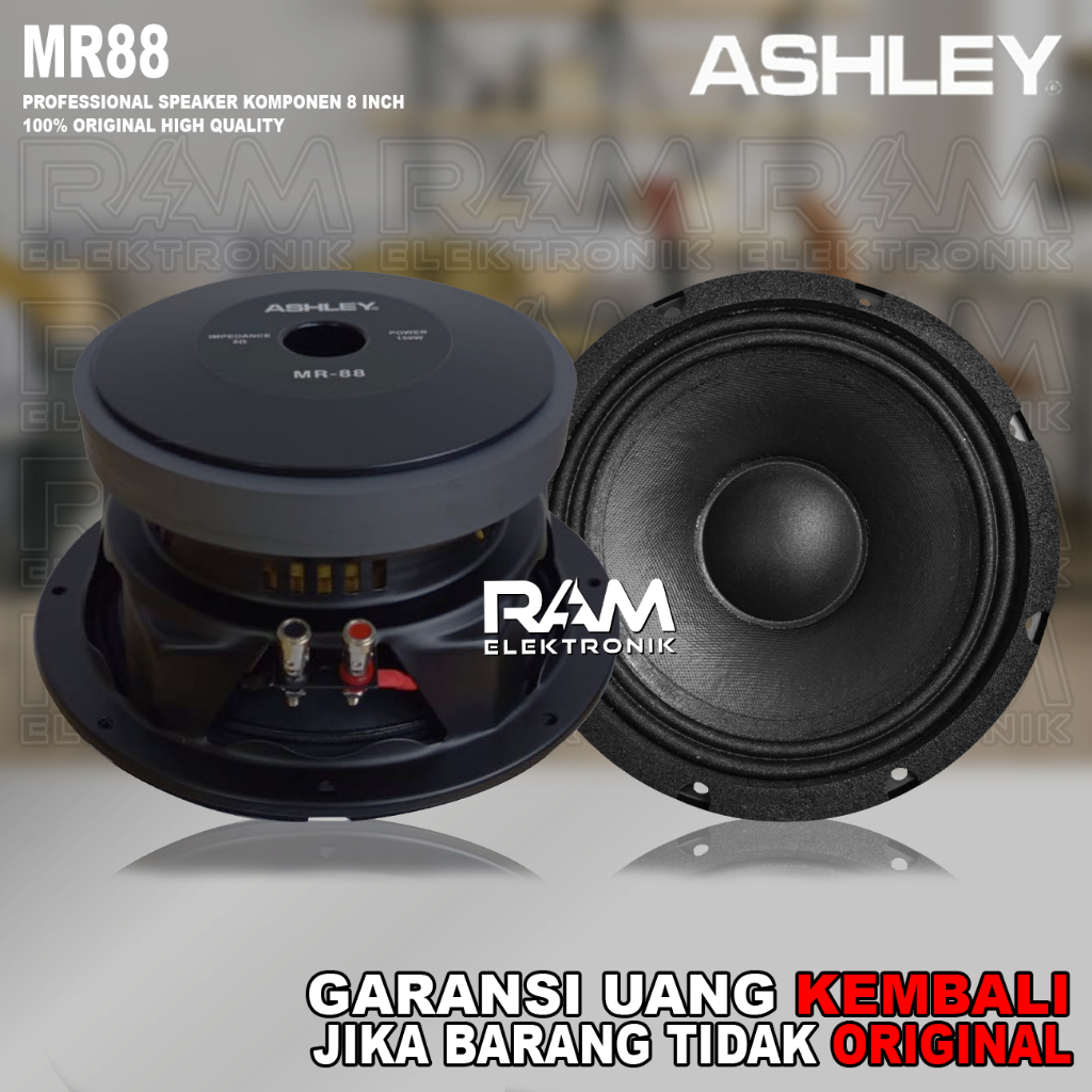 Komponen Speaker 8 Inch Khusus Line Array ASHLEY MR88 | MR 88 Original