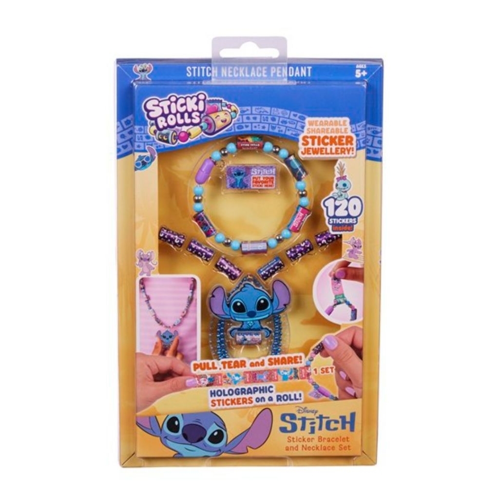 

Sticki Rolls Disney Stitch Original 120 Stickers - Mainan Gelang Stiker anak
