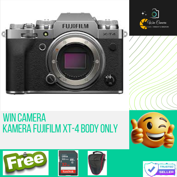 Kamera FujiFilm XT-4 Body Only / Camera Fujifilm / Kamera Mirrorless / Camera Mirrorless