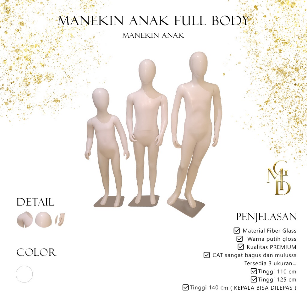 Manekin Anak |  Manekin Anak Full Body - Tinggi 110 CM