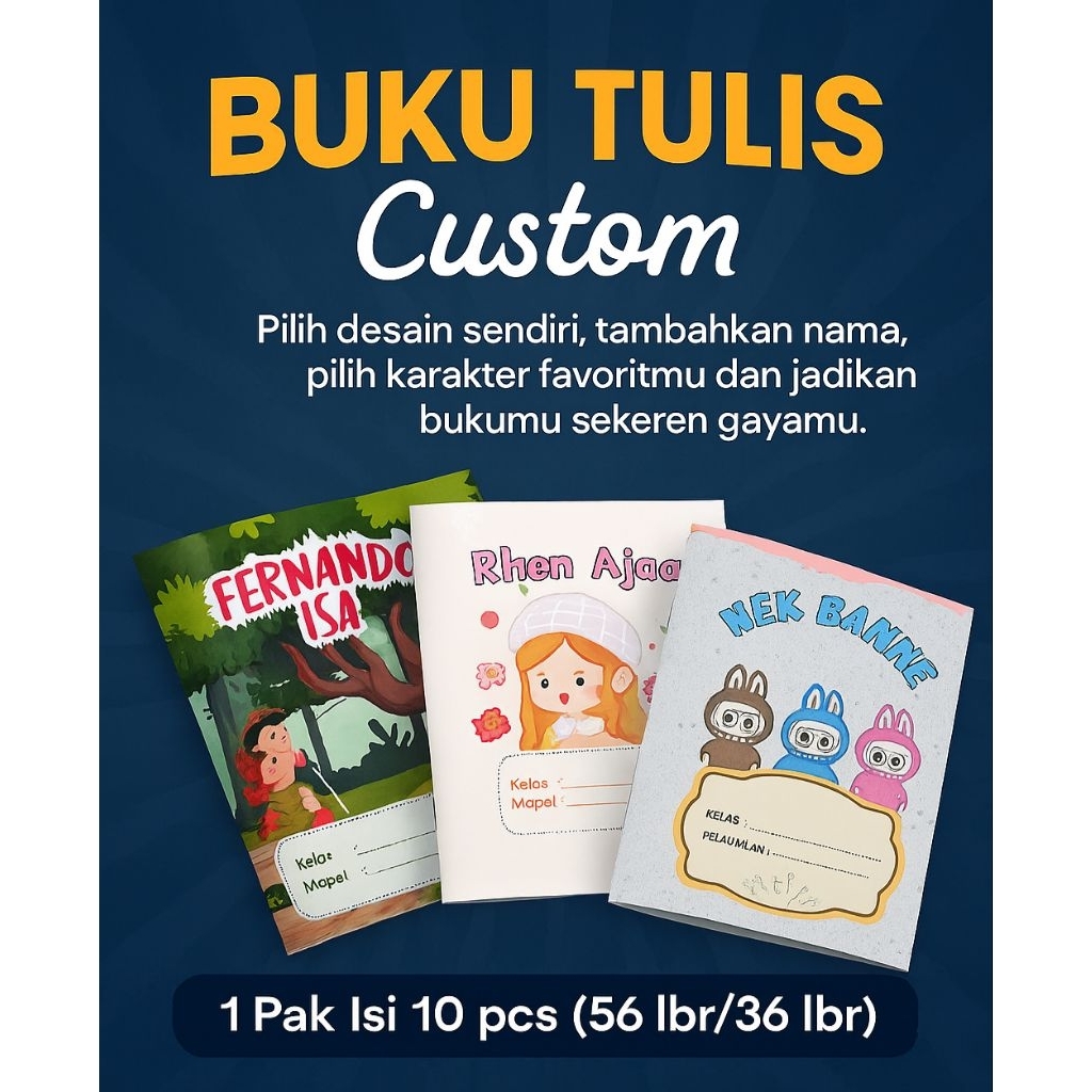 

Buku Tulis Custom 38 Lembar