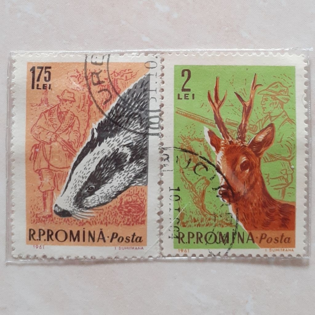 

Perangko Rumania Forest Animals Tahun 1961 set 2pcs