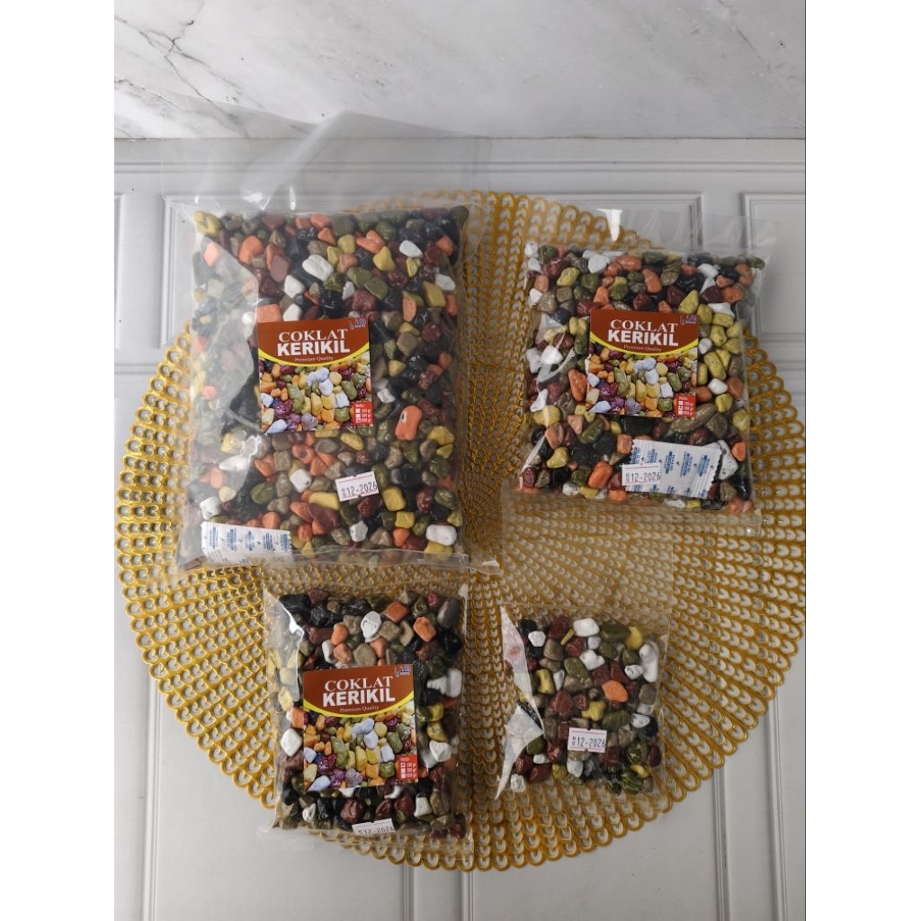 

coklat krikil fantik kemasan 100Grm.