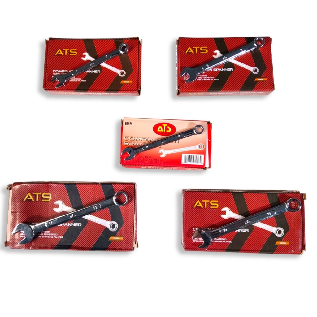 Kunci Ring Pas Satuan ATS – Combination Spanner Set ATS 6mm–32mm (Satuan)