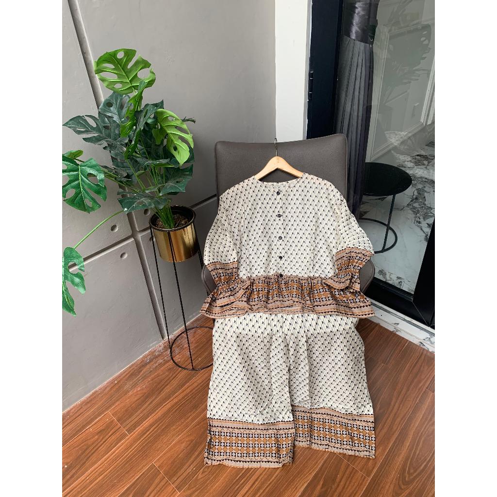 Gratong Pusat Klamby - One Set Andini Daily Set Rayon Premium Celana Kulot Busui