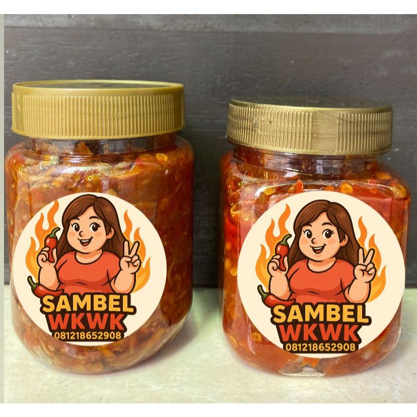 

halal! homemade Sambel WKWK /2 VARIAN / Sambell Teri / Sambel cumi 200ml