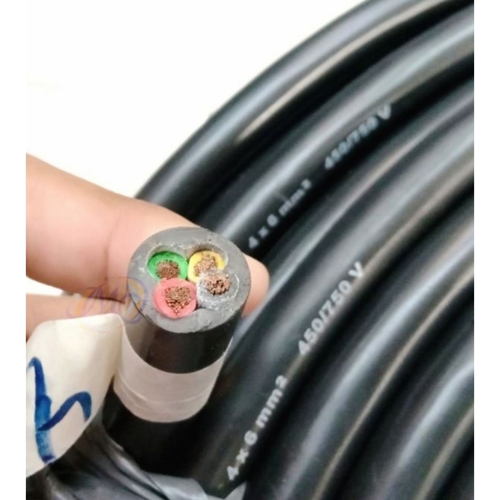 Kabel Jembo Serabut Hitam Nyyhy 4x6mm