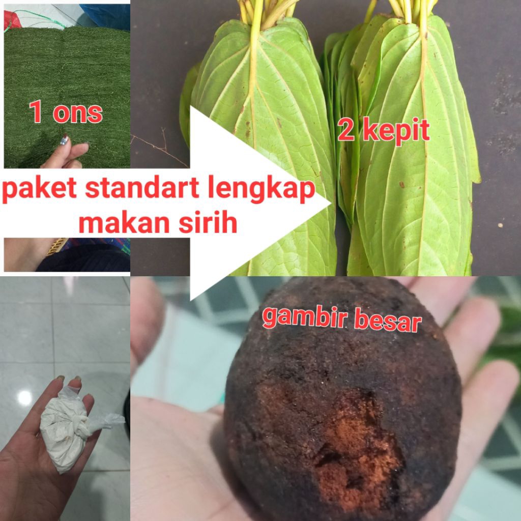 

paket standart makan sirih lengkap