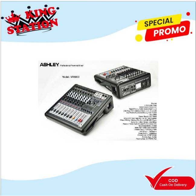 power mixer ashley nr8000 nr 8000 original