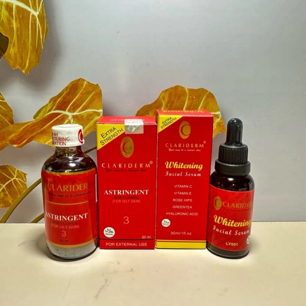 toner clariderm ori dan serum clariderm