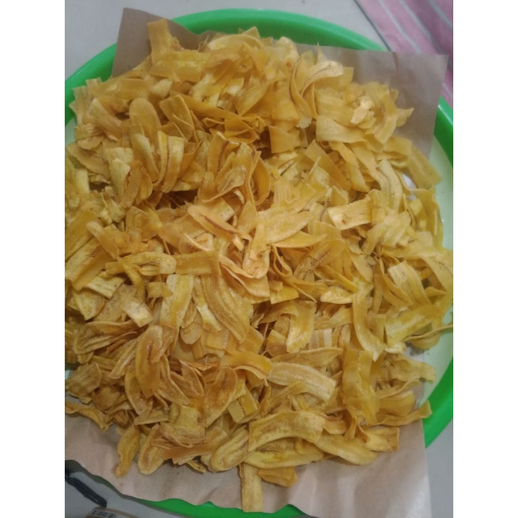 

keripik pisang asin gurih,berat 500gram
