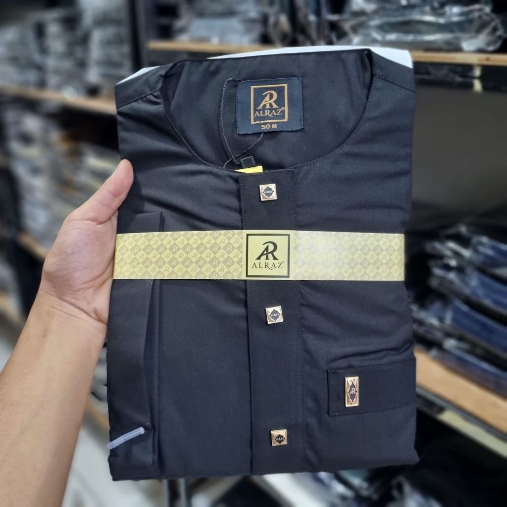 Alraz Jubah Gamis Premium Pendek Oblong Nasai Series