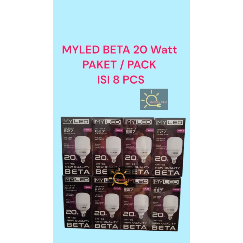 MYLED BETA 20 Watt / PACK ISI 8 PCS