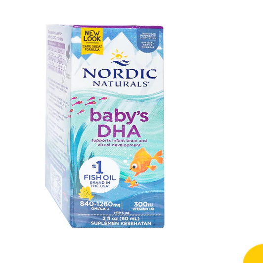 Nordic Naturals Baby's DHA 2oz - Liquid DHA Aman Bayi