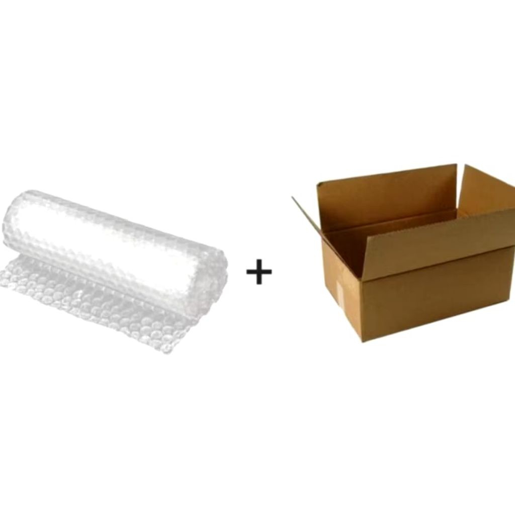 

Tambahan Packing bubble wrap dan kardus