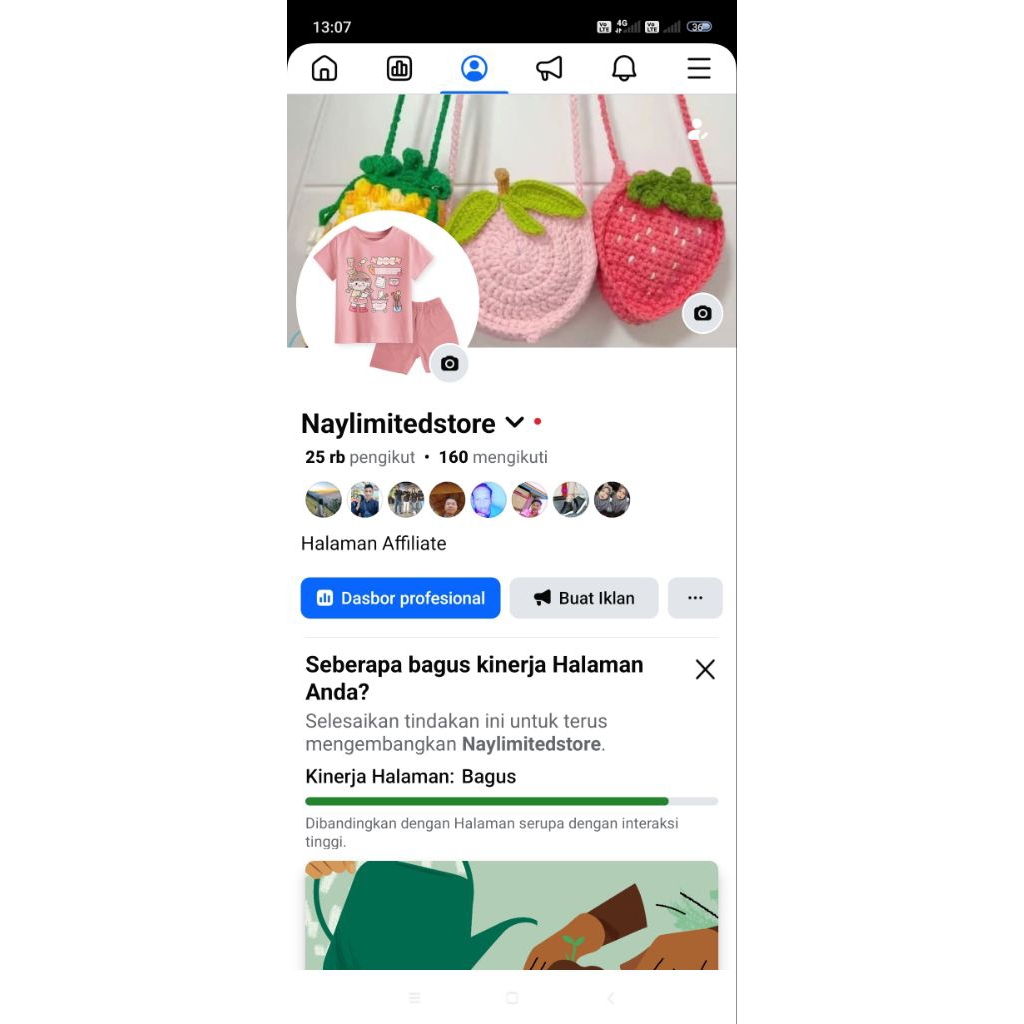 Akun Halaman Facebook 25.000 followers