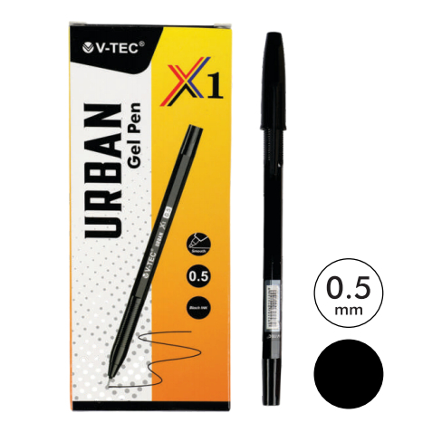 

V-TEC BALLPOINT GEL URBAN X1 0.5MM (1 PACK 12 PCS)