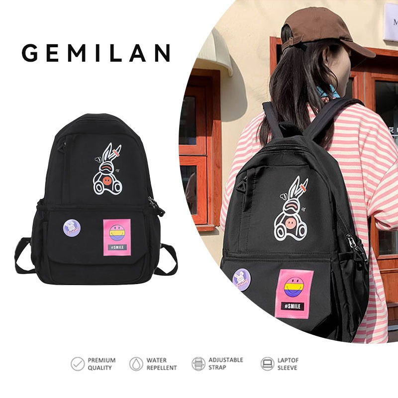 korea tas sekolah ransel wanita tas kecil wanita ransel lucu  Tas-Sekolah Wanita lucu Tas Ransel Ser