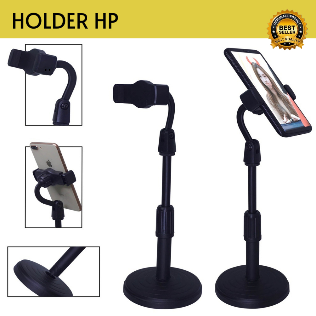Promo 7.7 PHONE HOLDER STANDING MEJA HD-25 FOLDING DESKTOP TABLE STANDING BERDIRI / HOLDER TONGSIS