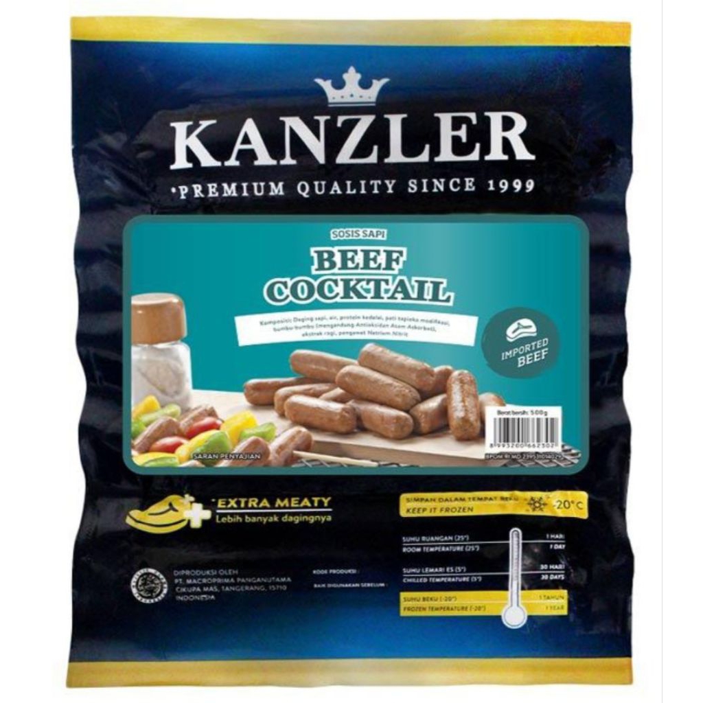 

Kanzler Beef Cocktail Sausage 500gr