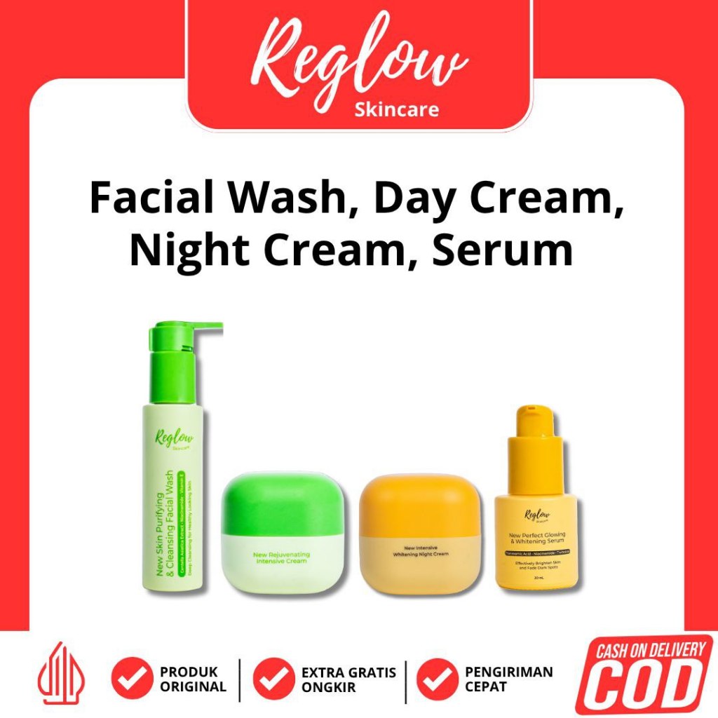 krim siang reglow skincare glowing skinTreatment Korean Glass skin ultimate Glow series