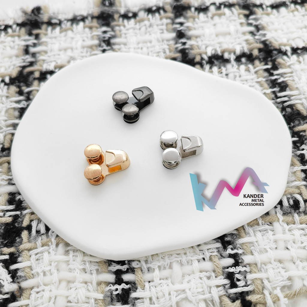 KANDER Hook Lubang Tali Sepatu Aksesoris Sepatu Hook 2 Lubang XMLL85