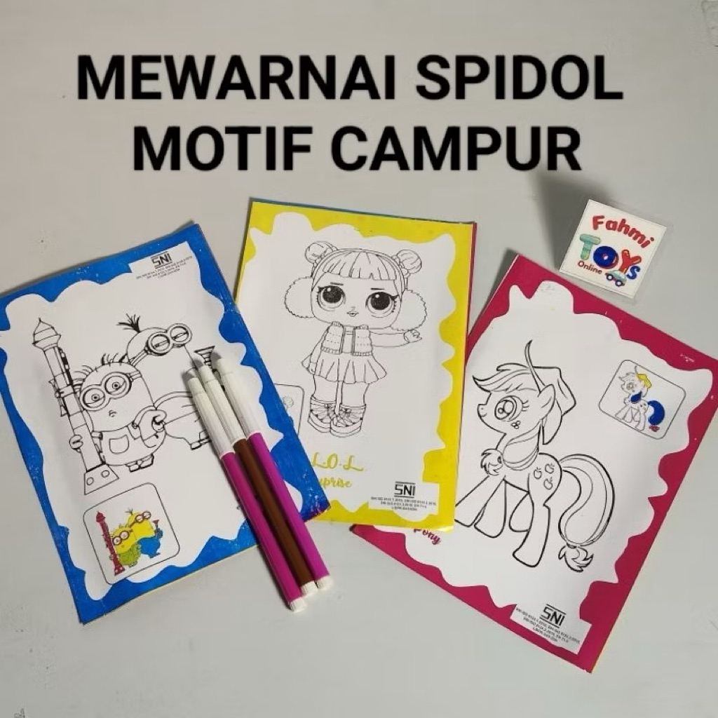 

Mewarnai Spidol Karakter Lukis Spidol Mainan Kreatif