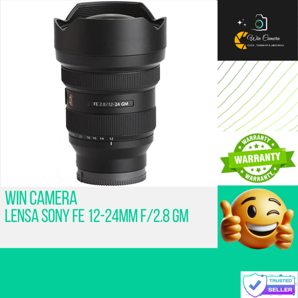 Lensa Sony FE 12-24mm f2.8 GM Garansi Resmi / Lensa Kamera Sony / Lensa Camera Sony / Lens Kamera So