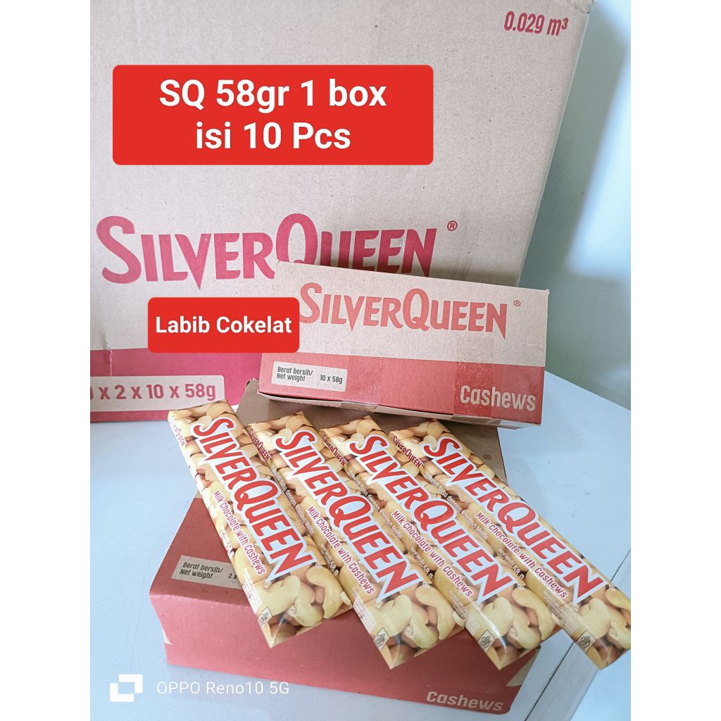 

QH Silverqueen Cashew Mede 55gr isi 10 Pcs