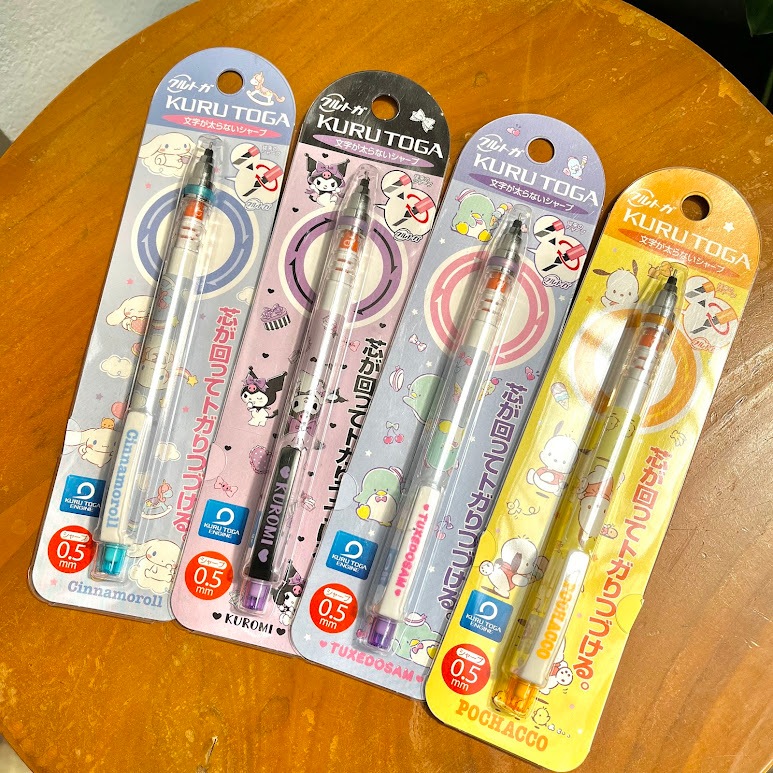 

Pensil Mekanik Kurutoga Mechanic Pencil 0.5 Sanrio Melody Lts Pochacho Snoopy Ghibli Totoro Jepang Unik Lucu Gift Hadiah Alat Tulis