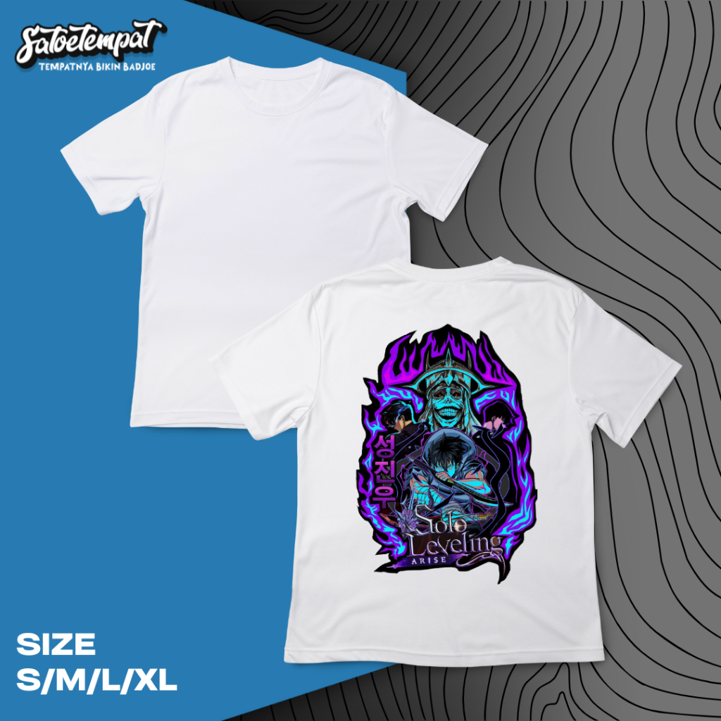 Kaos Tshirt Anak Kids Solo Leveling Action Figure