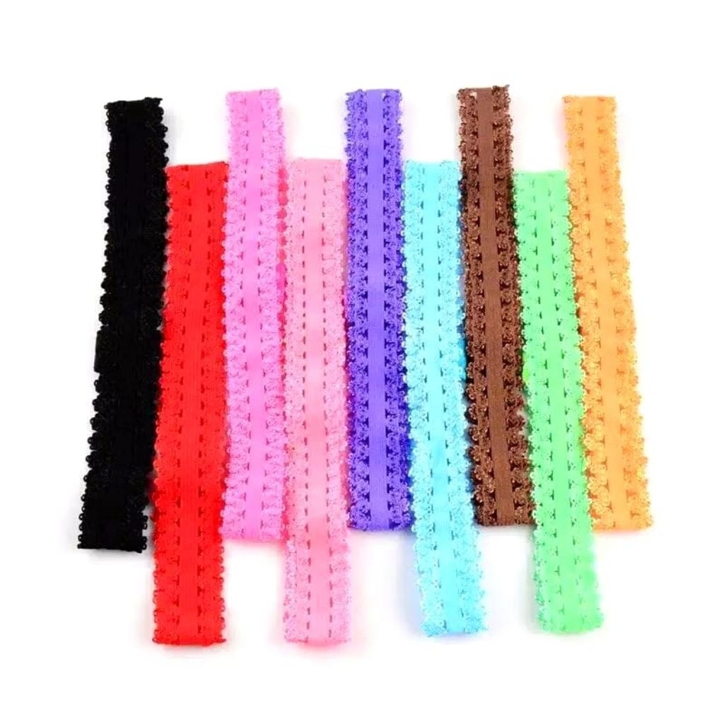 KARET RENDA ELASTIS / FOE HEADBAND / PITA BANDANA BAYI / PITA MELAR BANDO BAYI MOTIF