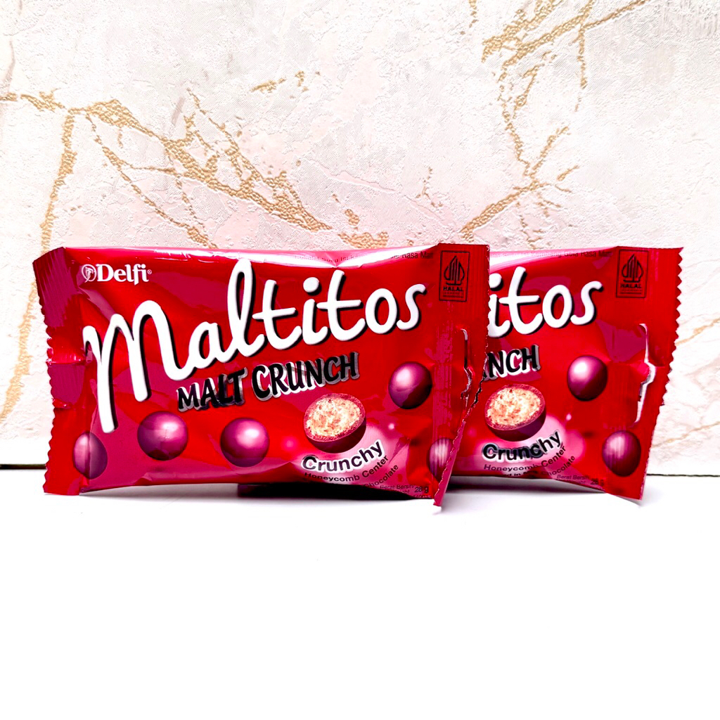 

Delfi Maltitos Malt Crunch Chocolate Ball Coklat