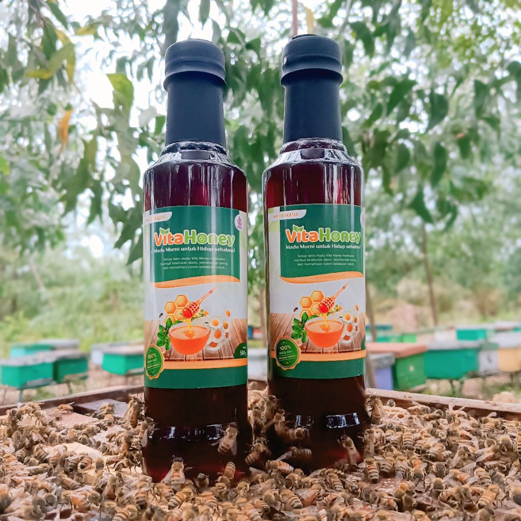 

VitaHoney || Madu Akasia premium || Madu hutan asli 100% || berat 500gr || Raw Honey
