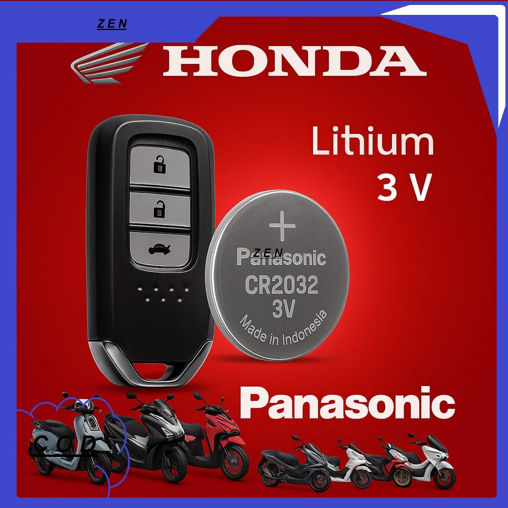 Batu Baterai Batre Remot Motor Keyless HONDA VARIO PCX ADV SCOOPY STYLO 150 160 CC