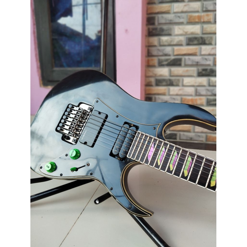 Ibanez 7 String Pickup Aktif Duncan Designed / Gitar Ibanez 7 Senar Tremolo Edge Zero II ZPS