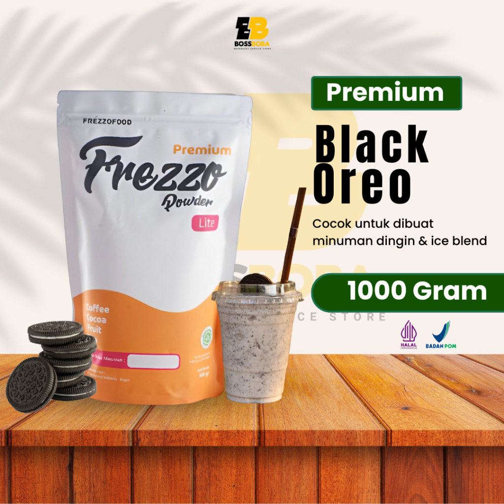 

Bubuk Minuman Rasa Black Rodreo Premium Frezzo Powder Lite 500Gr/Minuman Kekinian Murah/Bossboba